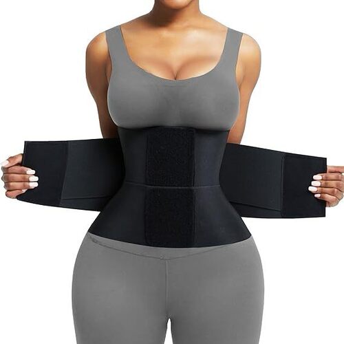 Women's Leopard Pattern Adjustable Waist Trainer Belt,