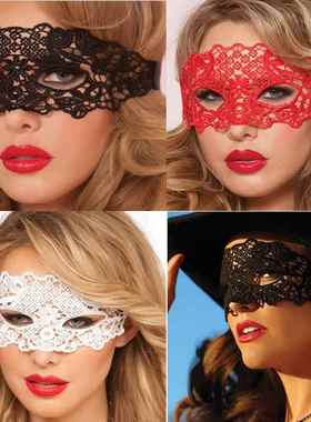 红色佐罗性感蕾丝半脸面具舞会成人公主情趣眼罩女万圣节道具演出
