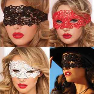 红色佐罗性感蕾丝半脸面具舞会成人公主情趣眼罩女万圣节道具演出