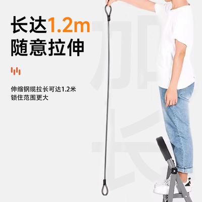 加长型自行车链条可折叠防剪防盗固定便携式山地公路车缆绳锁
