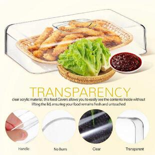 Rectangular Food Covers Clear Acrylic Dome for Cakes