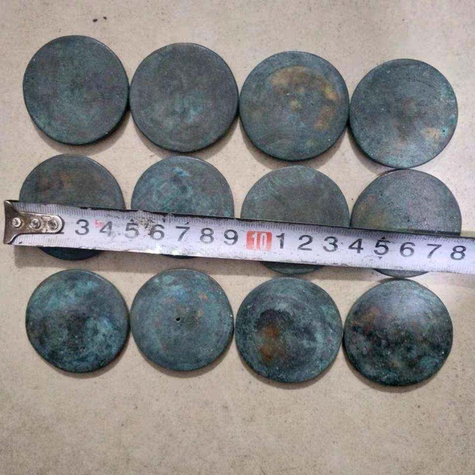 古玩杂项收藏仿古代铜镜复古十二生肖铜镜套装浮雕工艺