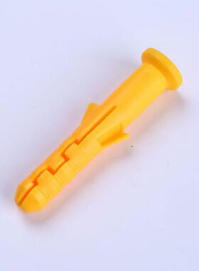 0塑料膨胀管M8*40mm鱼形黄色尼龙胀栓小黄鱼加长门窗卫浴紧固胶塞