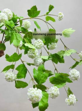 绣球花人造花束假花饰客厅餐桌陈设电视柜婚礼家装图案板房