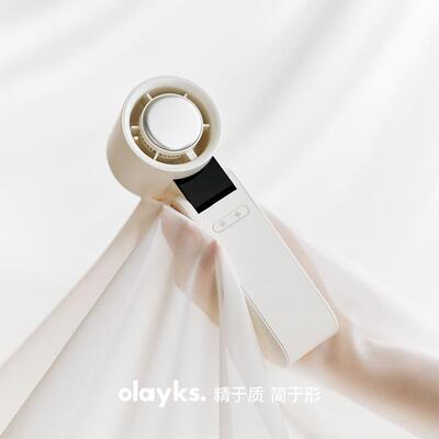 olayks立时高速节能手持小风扇制冷小型桌面风扇挂脖充电降温神器