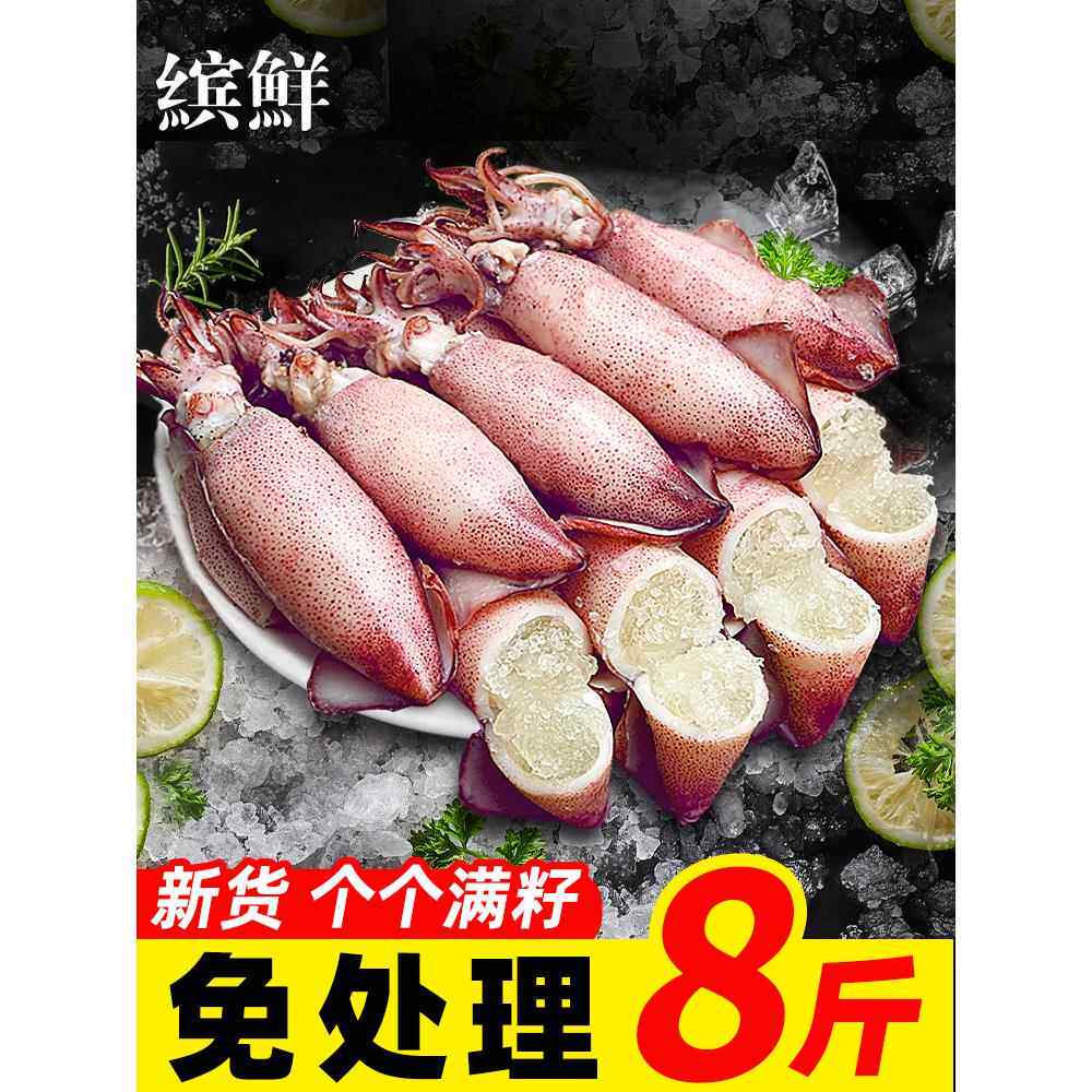 海兔子满籽墨鱼仔新鲜海兔鲜活带籽笔管鱼大乌贼籽乌鱿鱼海鲜水产