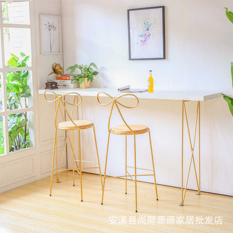 北欧吧台桌椅吧凳简约家用铁艺靠墙高脚咖啡厅奶茶店酒吧桌椅,住宅家具,吧台,淘宝优惠券,粉丝福利购,淘宝优惠卷