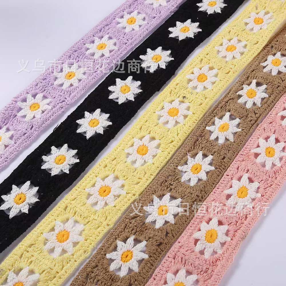 彩色装饰箱包棉现货勾仿头饰服装辅料水溶花边刺绣手批发童装欧美