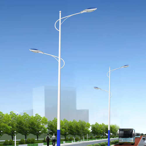 LED市电路灯 9米10米12米亮化工程单臂双臂高低臂热镀锌路灯杆