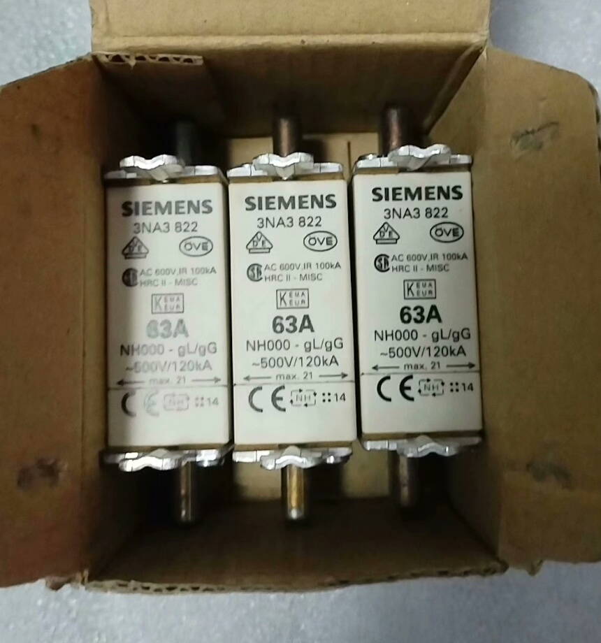 西门子熔断器3NA3 822 63A 全新原装正品 议价&hellip;&hellip;