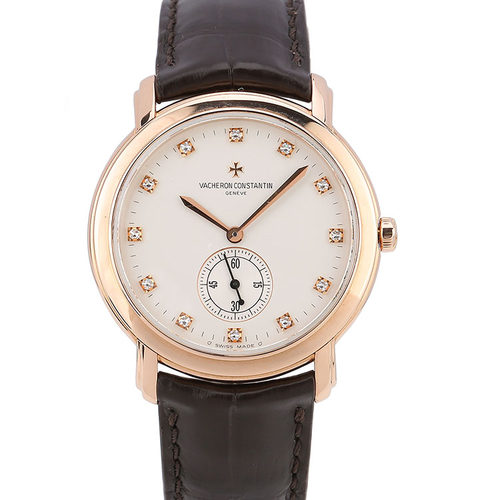 [9.8新]江诗丹顿马耳他玫瑰金手动机械男表81000/000R