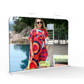 年会签到墙 弹力布 展会宣传背景 铝合金管材 快幕秀背景展架