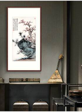 国画画芯艺术微喷复制名人字画装裱仿梅花装饰画条幅花鸟画