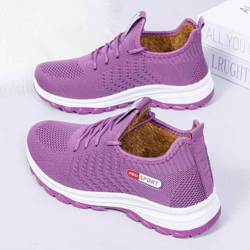 高档冬款加绒加厚老北京鞋女棉鞋保暖防滑妈舒适新平底妈布运动休