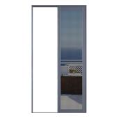 隐形铝合金推拉纱门防盗金刚网纱门防虫易清洗隐形纱门