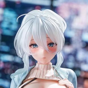 遗孀之雪女动漫深冬雪乃坐着的冰冷美少女模型二次元性感摆件日本