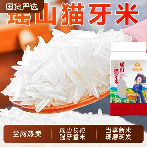 新疆包邮瑶山猫牙米新米10斤真空浓香籼米煲仔饭专用丝苗米长粒香