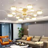 客厅吊灯简约现代大气北欧轻奢2023年新款 客厅主灯具组合全屋套餐