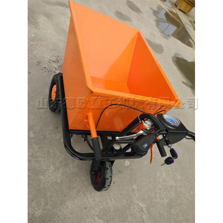 矿用煤炭电动手推车 家用小型搬运工具车 养殖场自卸手推车