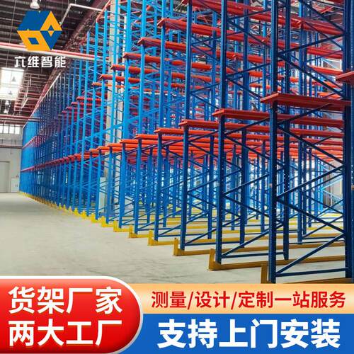 驶入式重型仓储货架先进先出穿梭式货架库房高位密集储物架厂家