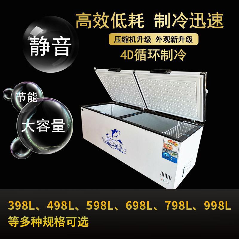 卧式冰用箱商冰柜冷柜大L冰柜998873大容量冷冻冰柜鲜海柜冷冻柜