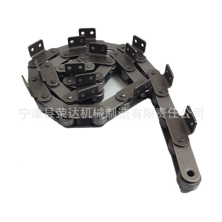 双节距C216AL-C2082型单侧外片双孔弯板直板大滚珠输送链条