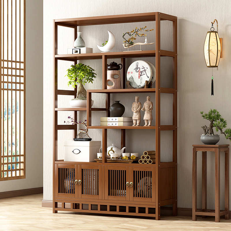博古架茶具架茶架古装展示架现代多宝阁茶叶柜摆放架酒柜厂家