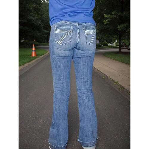 D 65459 Flared Jeans Women 微喇牛仔女长裤跨境速卖通亚马