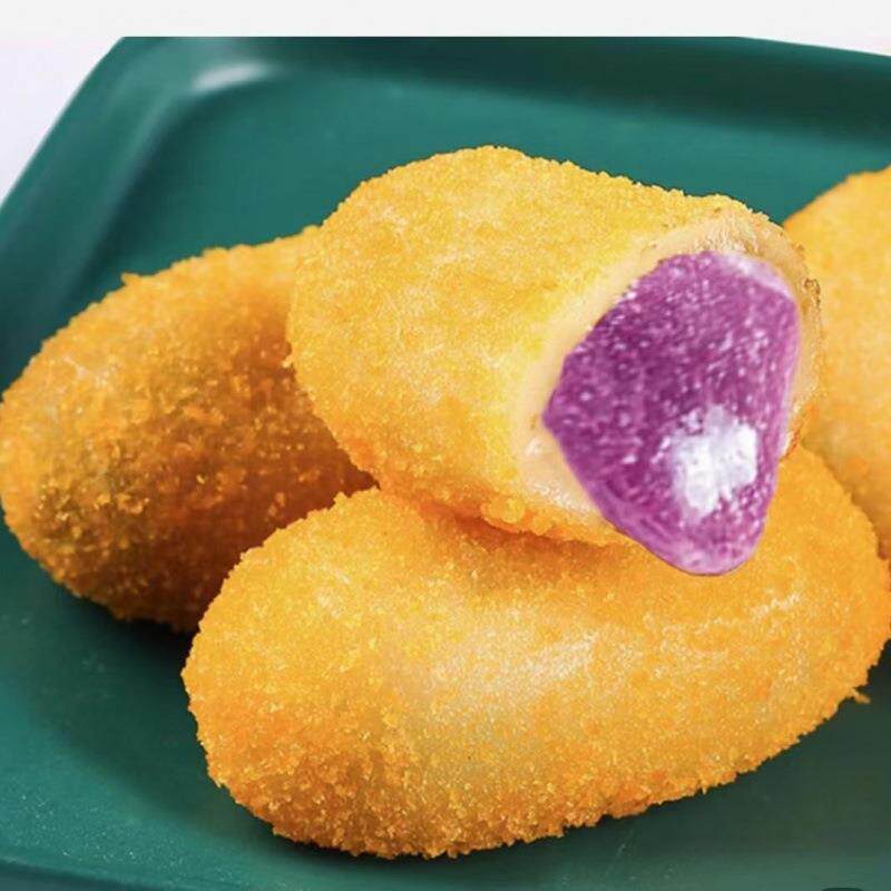 爆浆香芋派炸奶酪炸鲜奶油炸小吃甜品点心半成品甜食工厂260g一袋