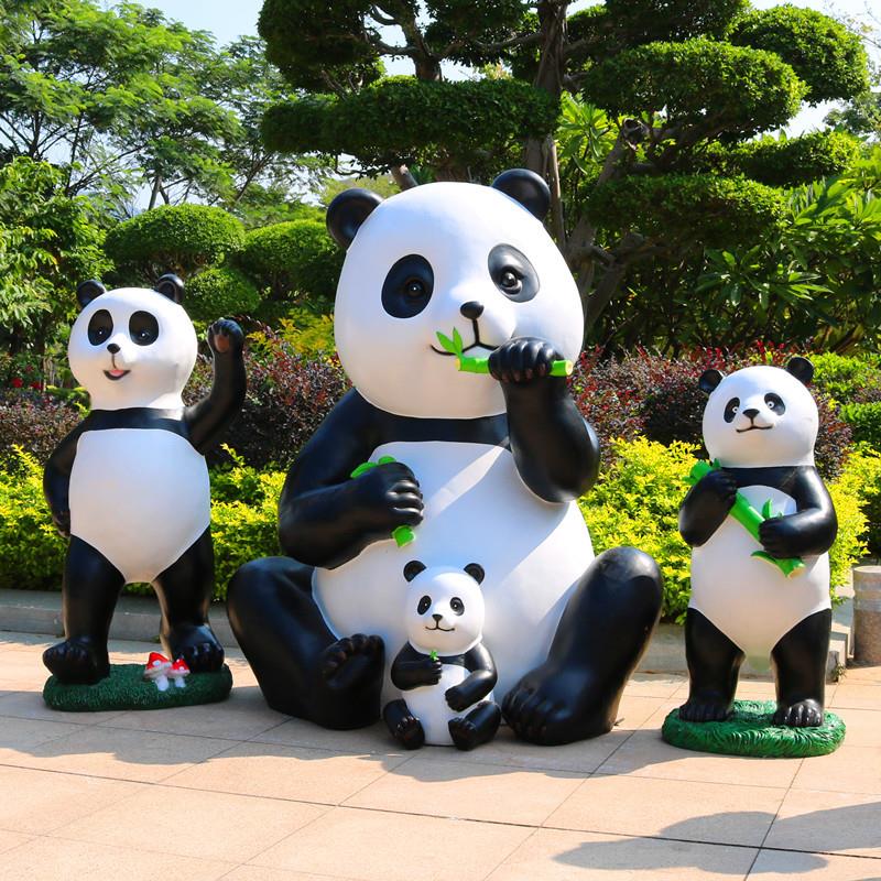 卡通面EJB玻璃钢熊大猫雕塑模型园林景坪观草商场民宿光造景美陈