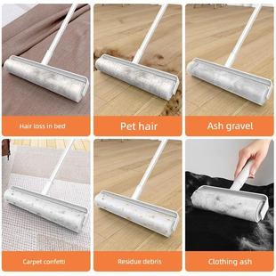 专门吸头发的拖把粘毛器滚筒长柄滚刷大号加长家用滚轮粘尘灰神器