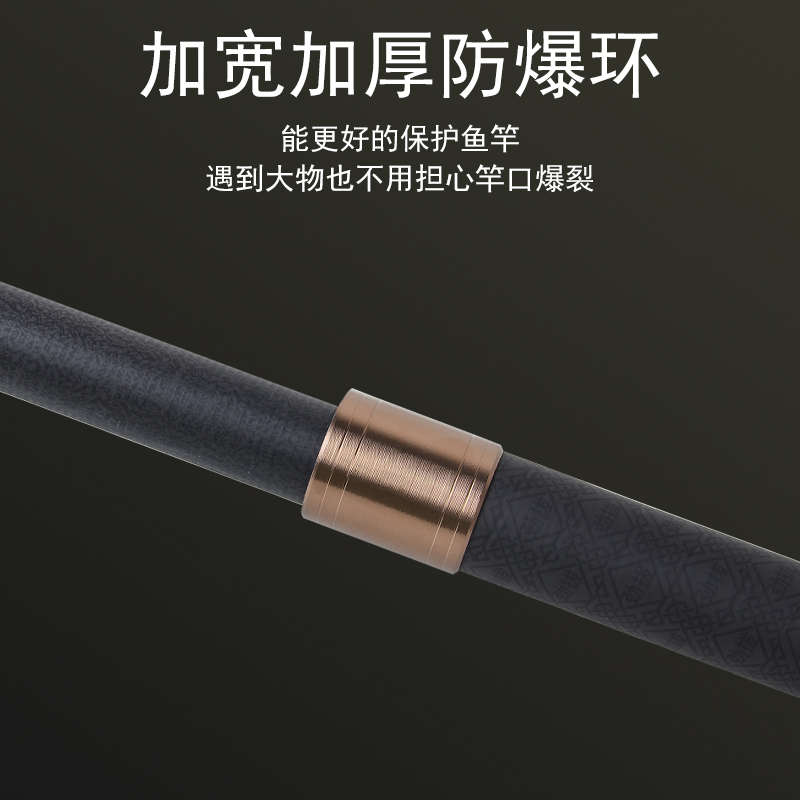 劲拔【新式欧鲤钓前后双刹渔轮】碳素超硬长节远投竿鲢鳙海竿套装