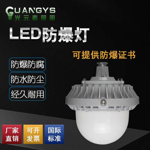 防爆灯50W泛光灯固定工业厂区100W投光灯石油化工应急LED隧照明灯