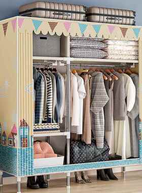 简易衣柜EQV新款02装4爆款家用卧室组布衣柜2结实耐用宿出舍租房