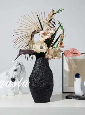 式古客厅茶法几插干SCY花瓶餐厅器样板间玄关柜酒店复别墅摆件软