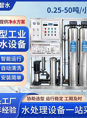 工业反渗透纯水设备锅炉用水除杂质去离子大流量全自动运行净水机