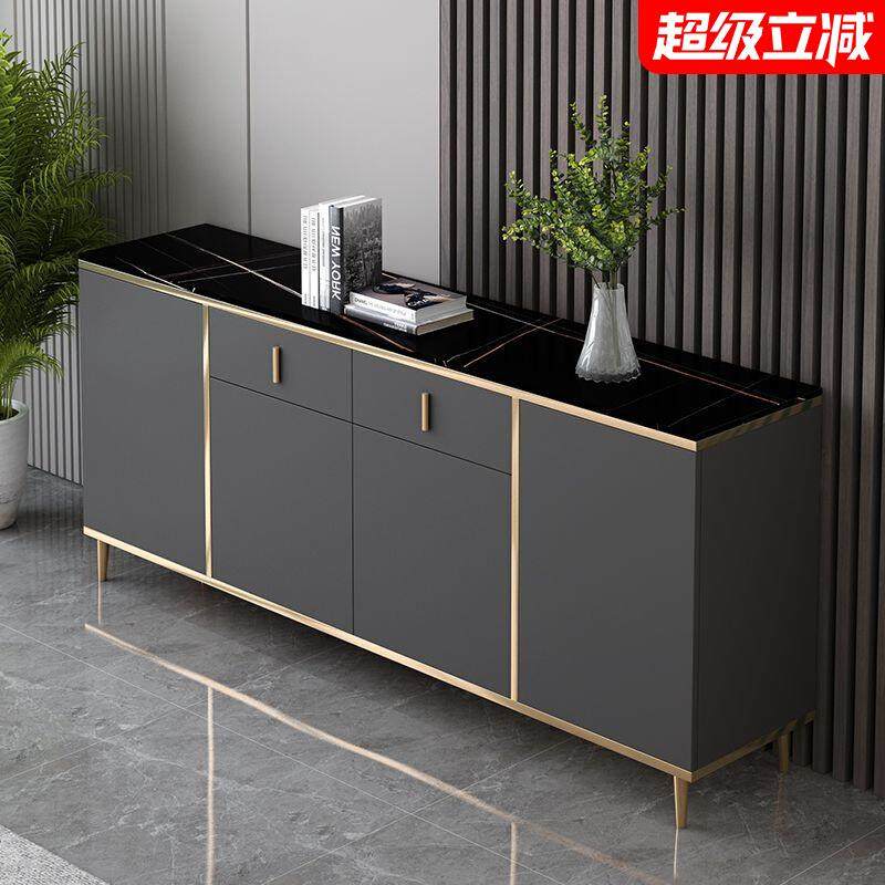 岩板餐边柜现代简约家用靠墙茶水柜客厅收纳隔断柜厨房橱柜储物柜,住宅家具,餐边柜,淘宝优惠券,粉丝福利购,淘宝优惠卷