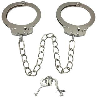 儿童玩具手铐加厚加重剧本杀密室道具手扣情侣铁的手拷脚拷锁脚镣
