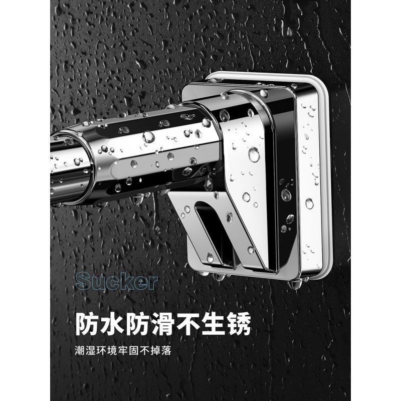 UG卫73生缩间晾衣杆伸缩免xS7B6Acx打孔阳台升节衣架可调窗帘支撑