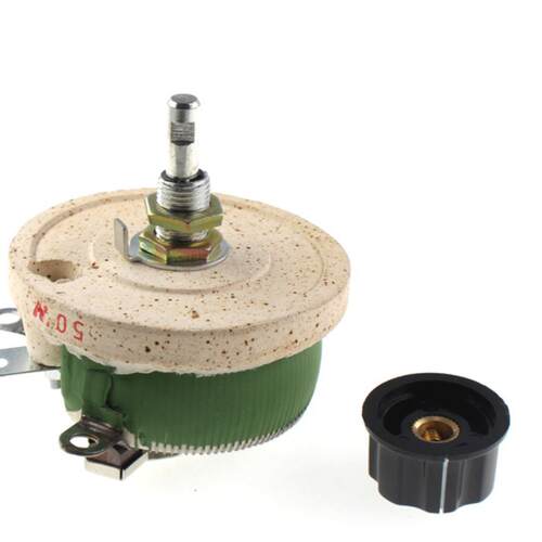 圆形磁盘电阻器 BC1-50W 10R/20R/30R/50R 可调电位器线绕瓷盘