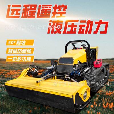 智能除草研究平台大型堤坝护坡割灌除草机多功能遥控拓荒机器人