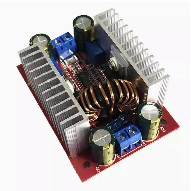 400W15A升压变换器DC直流恒流电源变压器10V-60V可调升压电源模块