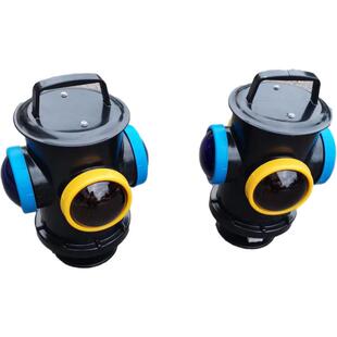 铁路信号灯 充电式道岔转辙标志灯 蓝黄道口信号灯表示灯