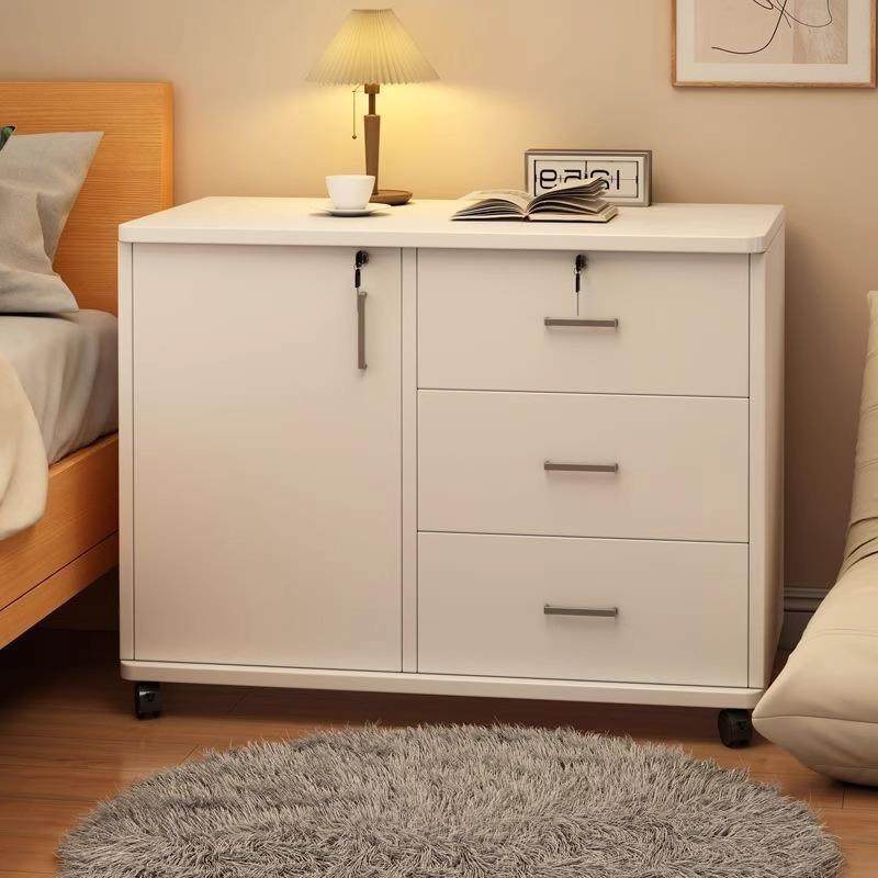 文件柜办公室桌下收纳柜带锁储物柜置物柜办公柜抽屉式移动矮柜子