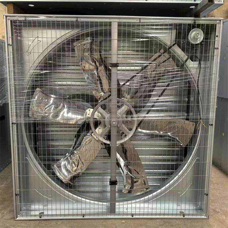 乾鑫1380推拉式负压风机低噪1100W功率养殖场进风口方型散流器