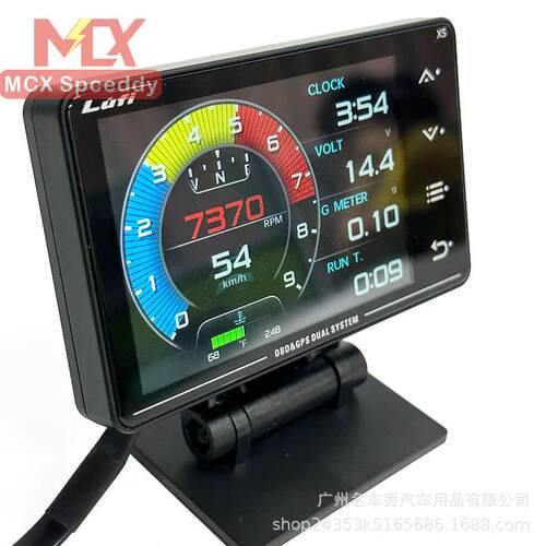 LUFI 三代XS汽车改装多功能OBD仪表涡轮压力表油温排温空燃比转速