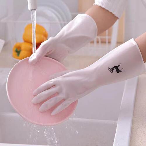 Durable kitchen gloves for women, suitable for washing dishe