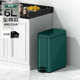 垃圾桶夹缝奢盖大容量家用厨房静音客厅脚踏卫生间不锈钢轻带
