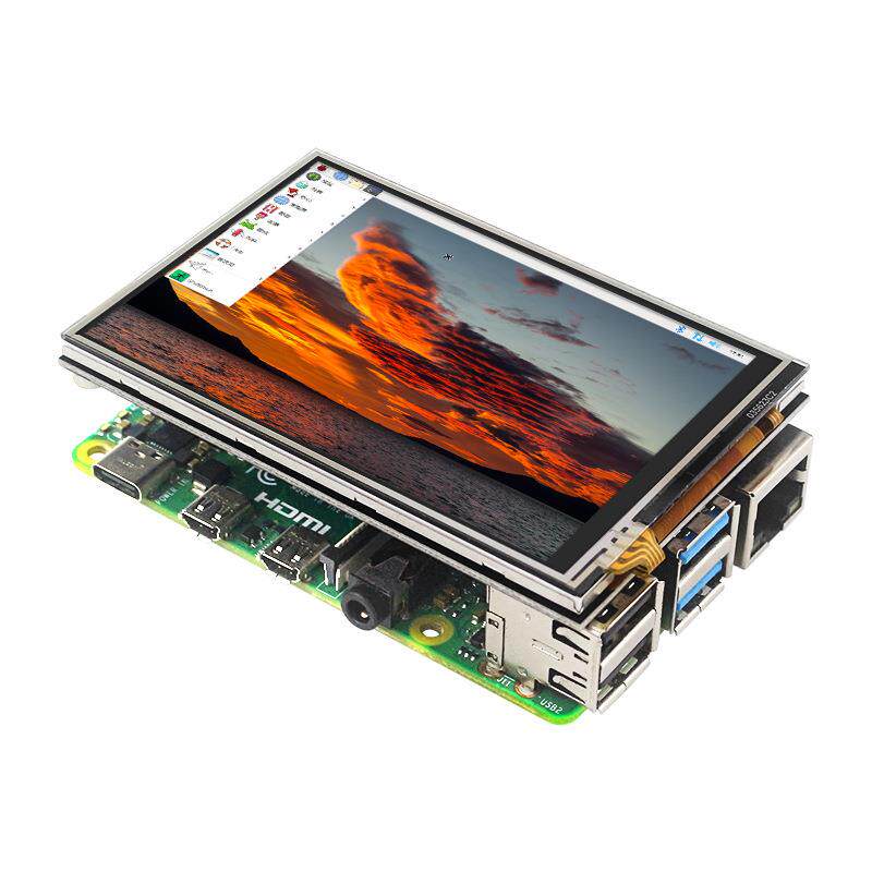 树莓派3.5寸触摸显示屏60FPS刷新率显示器适用pi5/4B/3B+/Zewo 2W