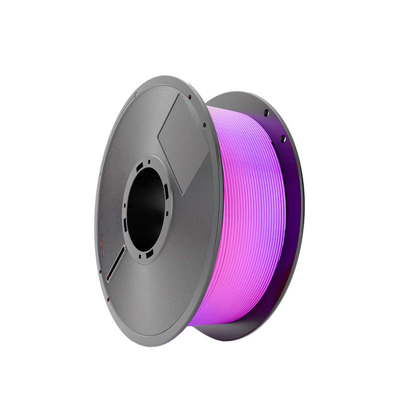 定制3D打印耗材PLA丝绸渐变彩虹色PLA双色耗材混色3d打印耗材